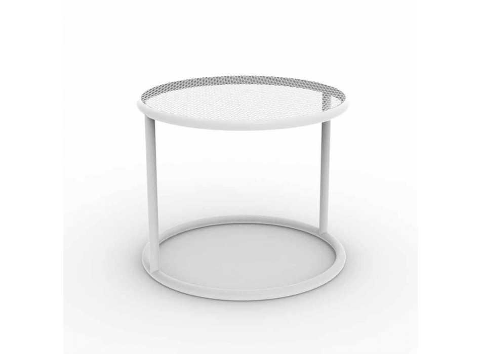 Vondom Kes diseño redondo mesa de jardín de acero Viadurini