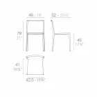 Silla de jardín apilable Vondom Quartz con diseño moderno Viadurini