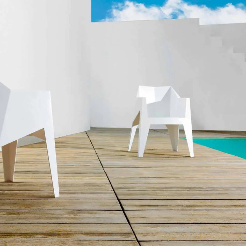 Vondom Voxel silla de jardín colorida con un diseño moderno Viadurini