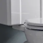 Monobloque de agua clásico en cerámica blanca con caja Made in Italy - Marwa Viadurini