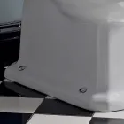 Monobloque de agua clásico en cerámica blanca con caja Made in Italy - Marwa Viadurini